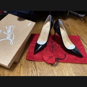 CL décolleté 554 100 patent leather size 8.